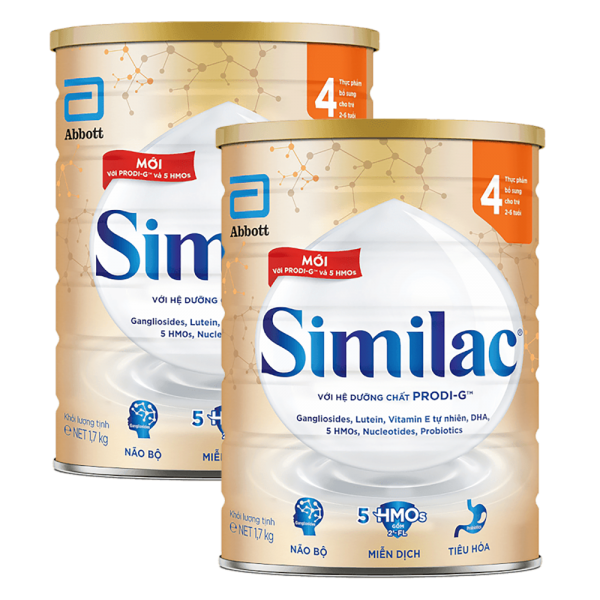 Combo 2 Sữa Similac 5G số 4 1,7kg (2-6 tuổi)