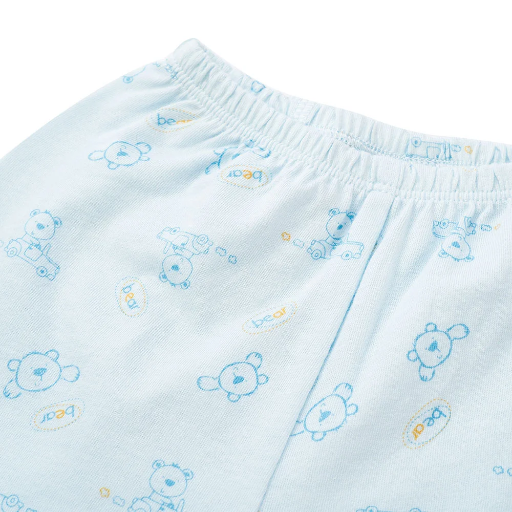 Cặp quần sơ sinh dài Animo NB422050 (NB-9M,xanh-trắng- Giao màu ngẫu nhiên)