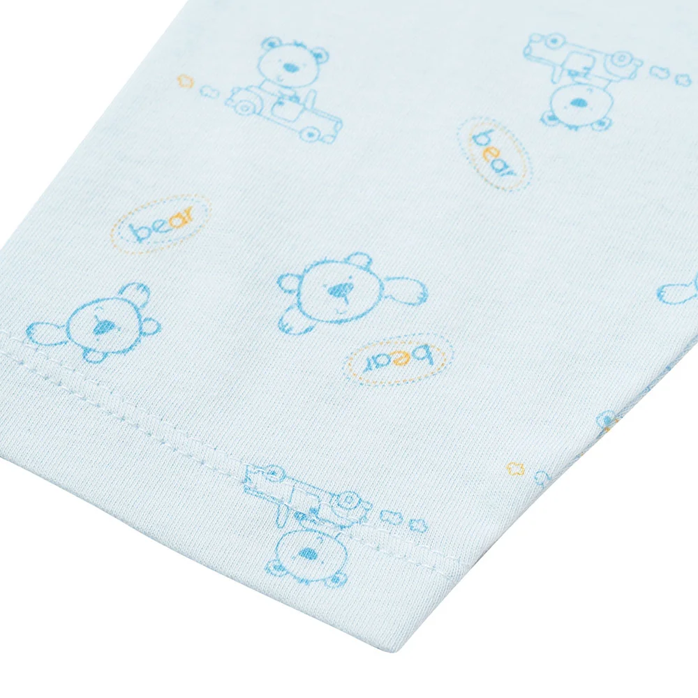 Cặp quần sơ sinh dài Animo NB422050 (NB-9M,xanh-trắng- Giao màu ngẫu nhiên)