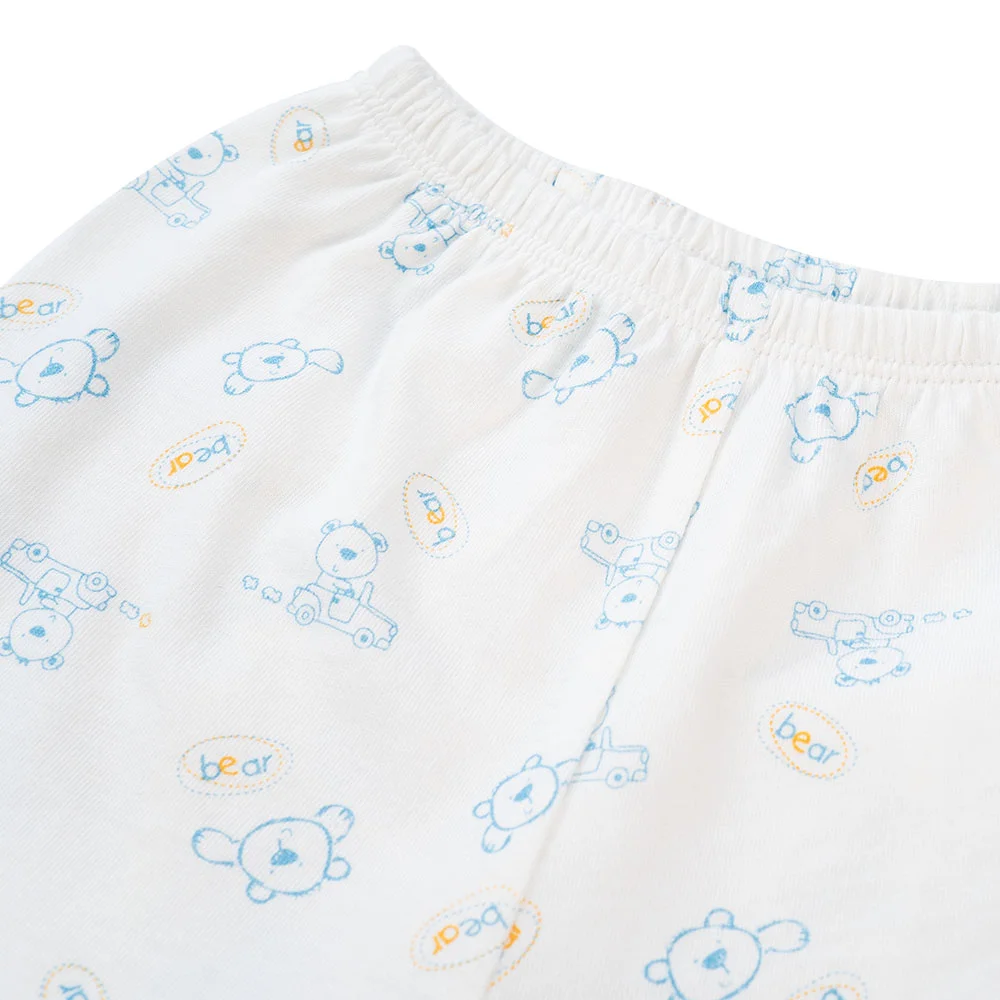 Cặp quần sơ sinh dài Animo NB422050 (NB-9M,xanh-trắng- Giao màu ngẫu nhiên)