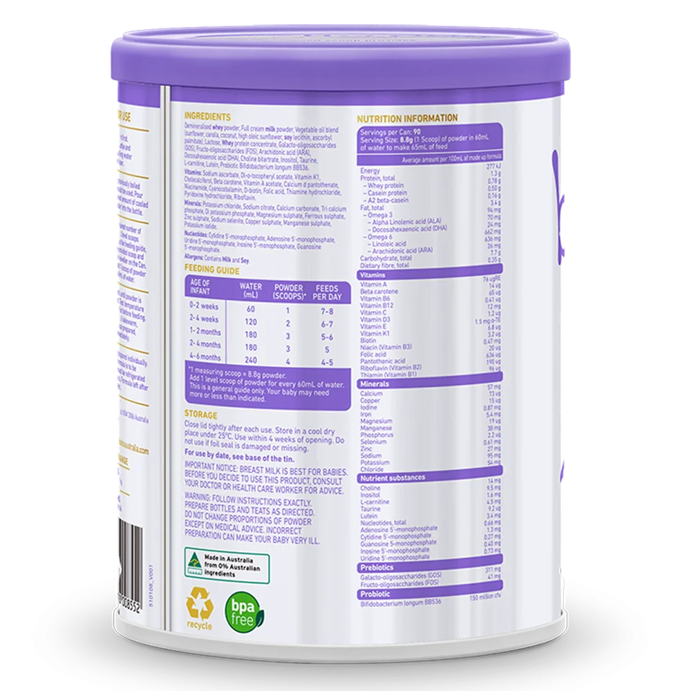 Sữa Bubs Supreme số 1 800g (0-6 tháng)