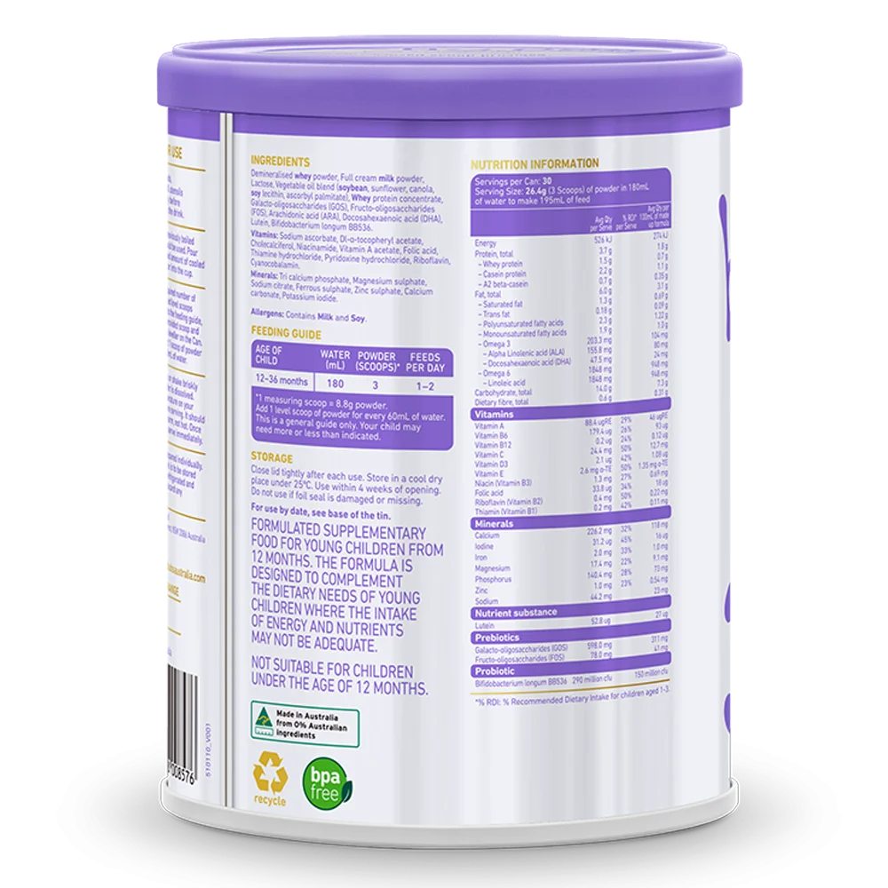 Sữa Bubs Supreme số 3 800g (12-36 tháng)