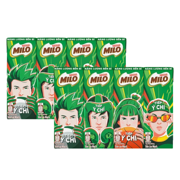 Combo 2 thức uống lúa mạch uống liền Nestle Milo 180ml - Lốc 4 hộp