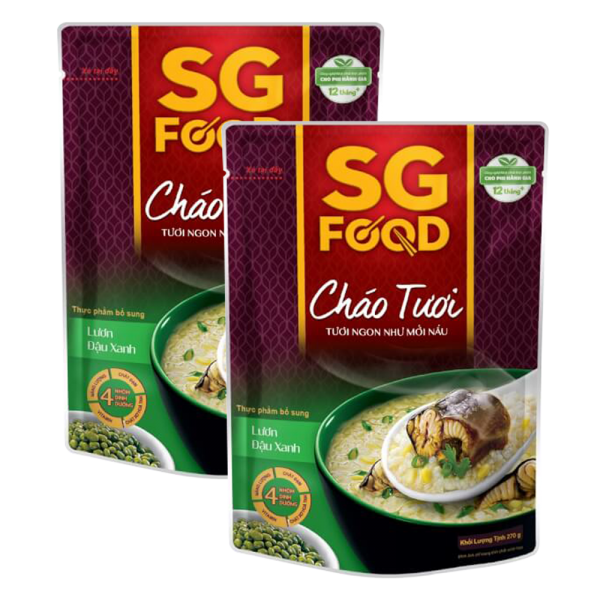 Combo 2 cháo Lươn, Đậu Xanh, SG Food, 270g