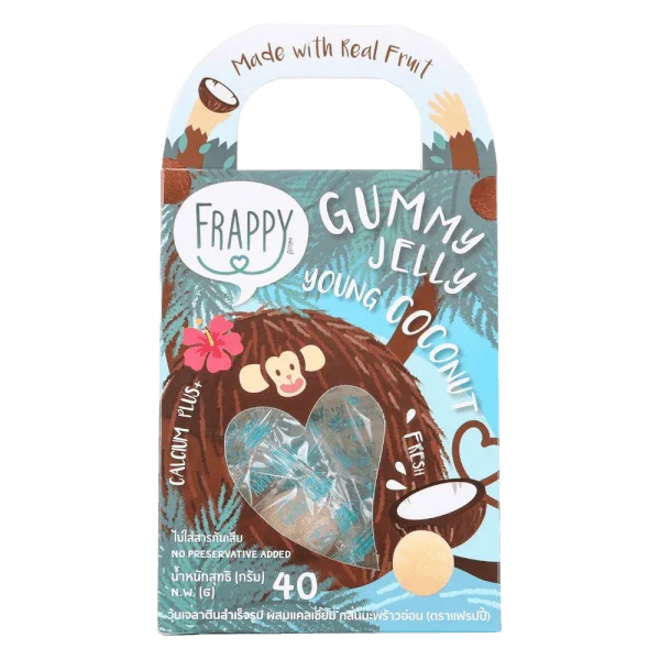 Thực phẩm bổ sung Kẹo dẻo Frappy vị dừa 40g