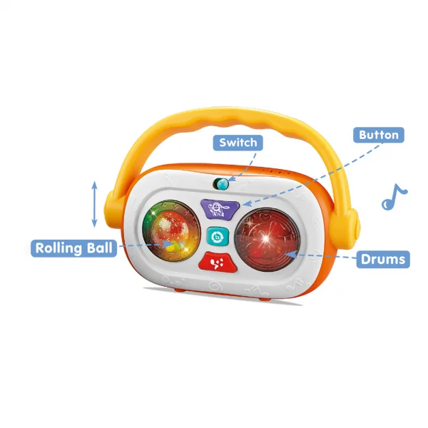 Đồ chơi máy radio có nhạc và đèn YN470703