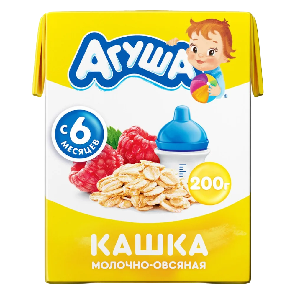 Sữa ngày yến mạch vị mâm xôi Agusha 200ml