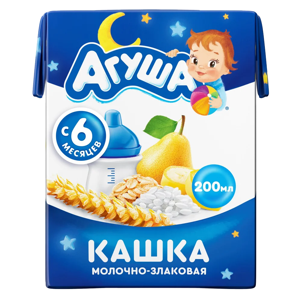 Sữa Đêm Ngũ Cốc Vị Lê Và Chuối Agusha 200ml