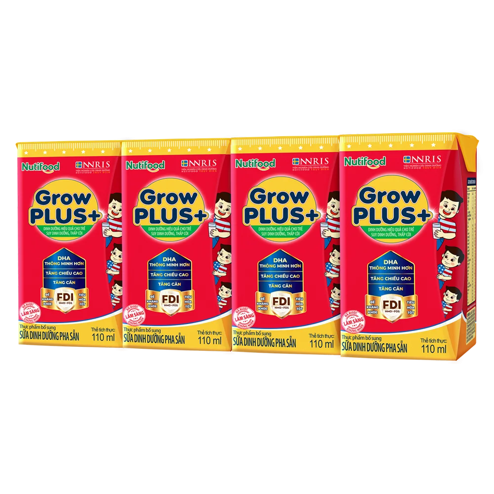 Combo 5 Thùng SPDDPS GrowPLUS 110ml (lốc 4 hộp)