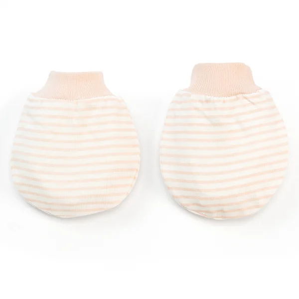 Bộ bao tay chân sơ sinh bo Animo BA1022041 (NB,Cam sọc)