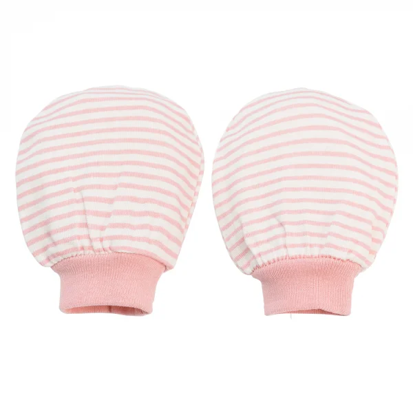 Bộ bao tay chân sơ sinh bo Animo BA1022035 (NB,Hồng sọc)