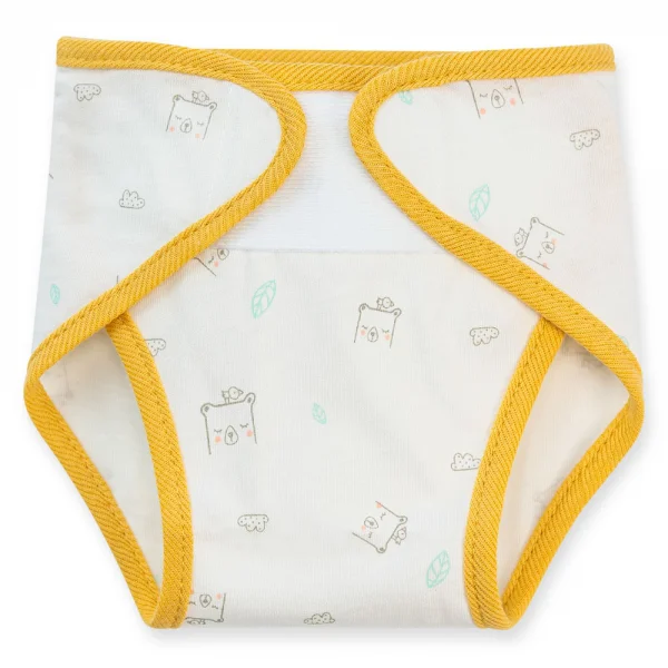 Set 5 tã vải sơ sinh Animo BA1022078 (NB,Vàng họa tiết-Giao hoạ tiết ngẫu nhiên)