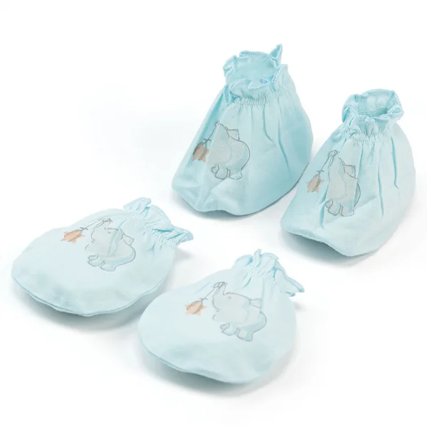 Bộ bao tay chân sơ sinh thun Animo HN522049 (NB,Xanh ngọc)