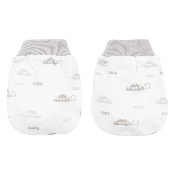 Bộ bao tay chân sơ sinh bo Animo HN522048 (NB,Xám)