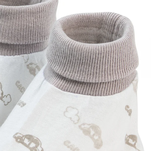 Bộ bao tay chân sơ sinh bo Animo HN522048 (NB,Xám)