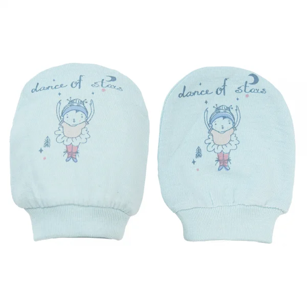 Bộ bao tay chân sơ sinh bo Animo HN522048 (NB,Xanh ngọc)