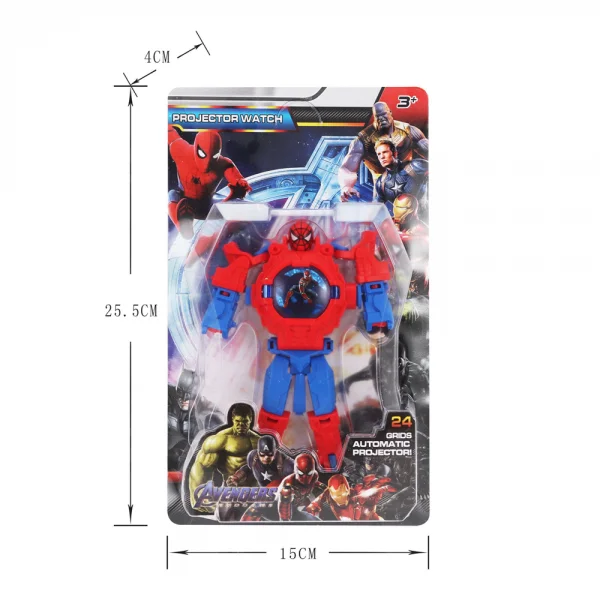 Đồng hồ robot biến hình thông minh có chỉnh giờ cho bé RFD501615 (Đỏ)