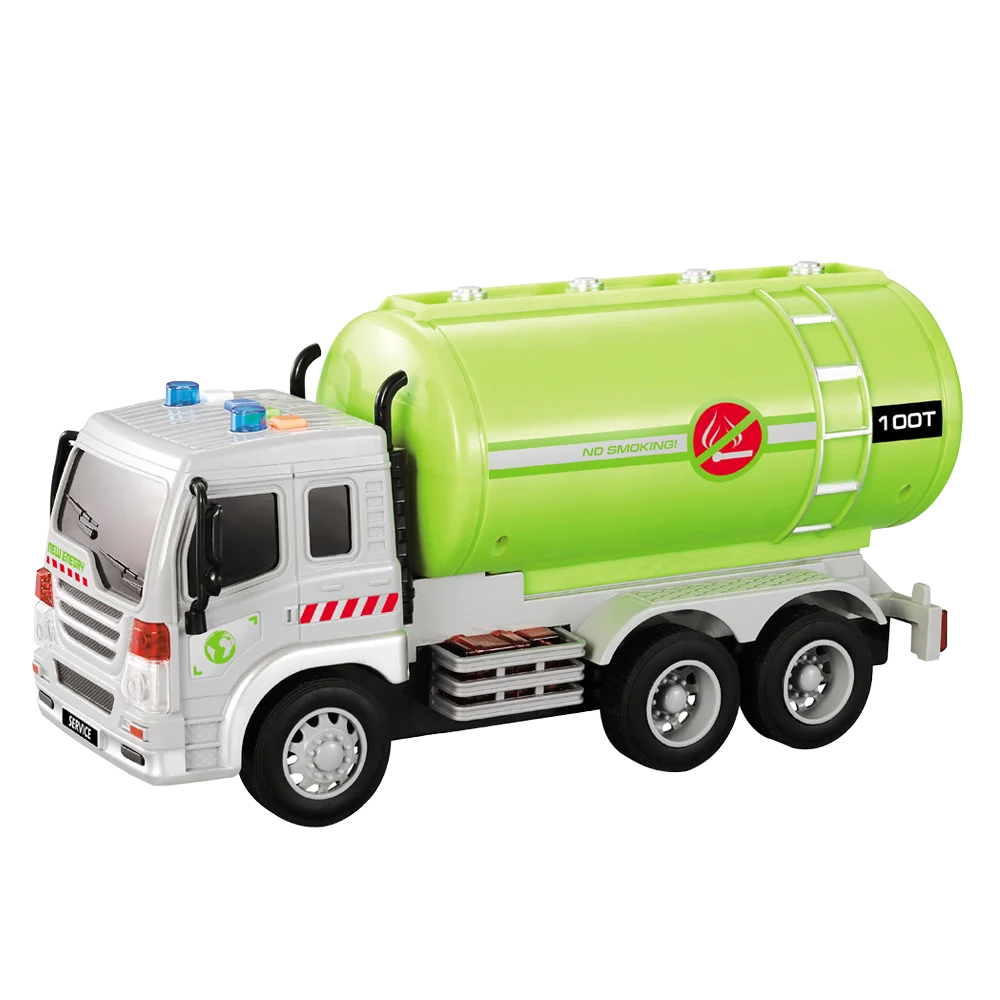 Xe bồn vận tải nhiên liệu có âm thanh và đèn RFD425842 (Xanh lá)