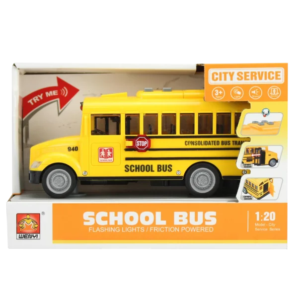 Xe bus mô hình có âm thanh và đèn RFD341559 (Vàng)