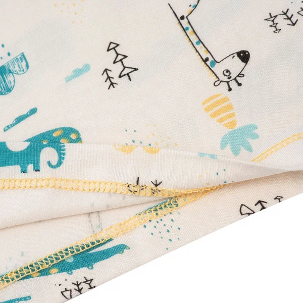 Bộ sơ sinh tính năng ngắn, vải modal BST Thiên Nga Animo BMC822074 (0-12M,Vàng)