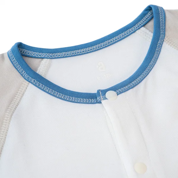 Bodysuit tính năng dài, vải modal BST Thiên Nga Animo BMC822086 (0-12M,Xanh)