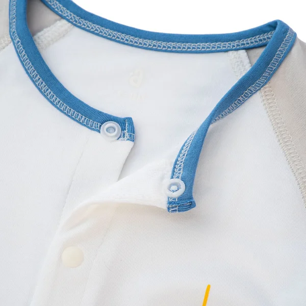 Bodysuit tính năng dài, vải modal BST Thiên Nga Animo BMC822086 (0-12M,Xanh)