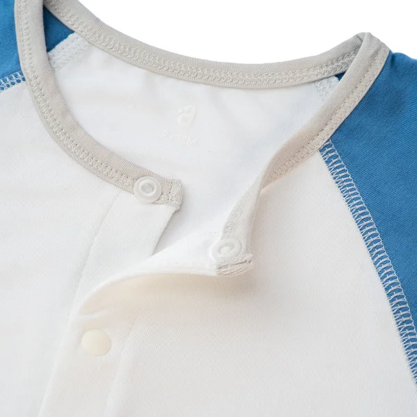 Bodysuit tính năng đùi, vải modal BST Thiên Nga Animo BMC822084 (0-12M,Xanh)