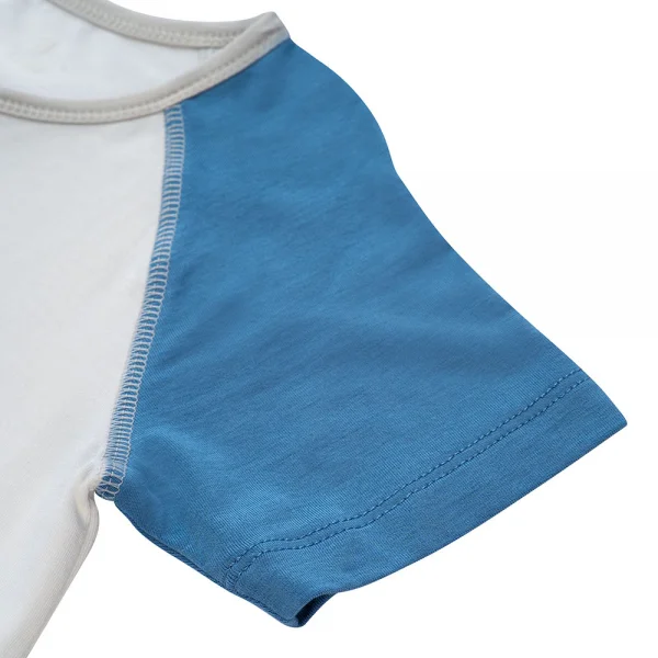 Bodysuit tính năng đùi, vải modal BST Thiên Nga Animo BMC822084 (0-12M,Xanh)