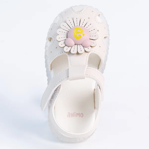 Giày bé gái phát sáng Animo A2207_JK047 (19-25,Kem)