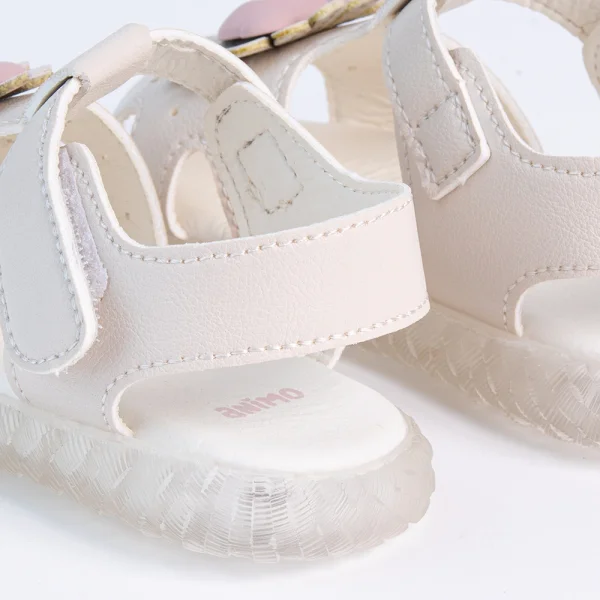 Giày bé gái phát sáng Animo A2207_JK047 (19-25,Kem)