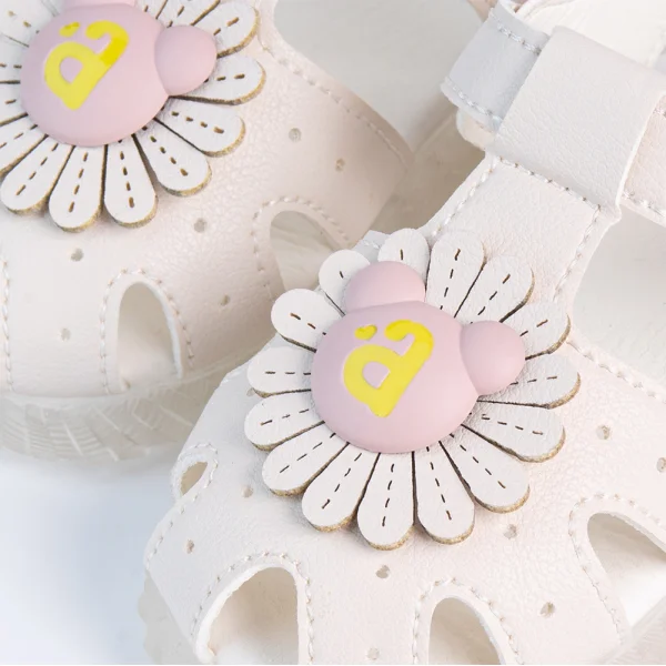 Giày bé gái phát sáng Animo A2207_JK047 (19-25,Kem)