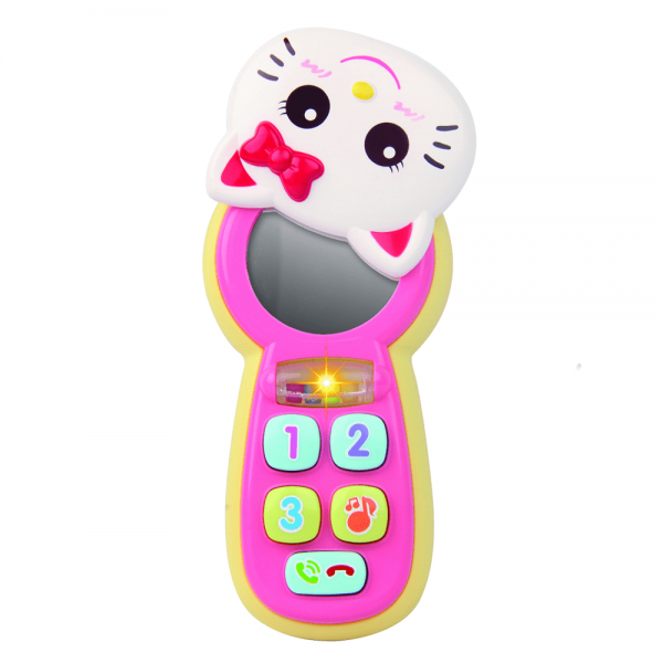 Điện thoại Hello Kitty có đèn và gương soi JS057631 (Hồng)