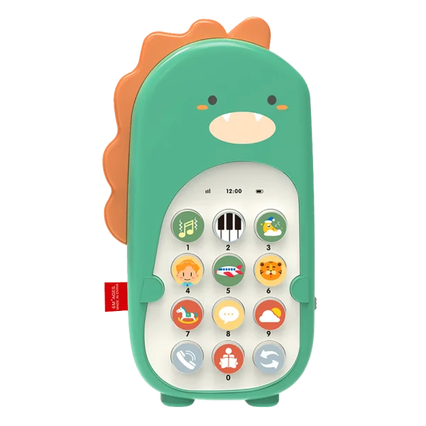 Điện thoại khủng long kèm hiệu ứng rung và âm thanh JS056806 (Xanh lá)