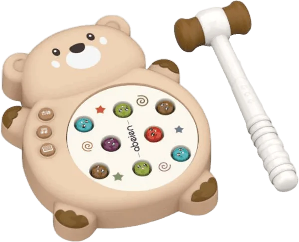 Bộ đập thú hình gấu kèm chức năng phát nhạc, kể chuyện JS056994 (Nâu)