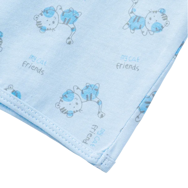 Cặp áo sơ sinh cài giữa tay dài Animo KV123007 (NB-12M,Trắng)