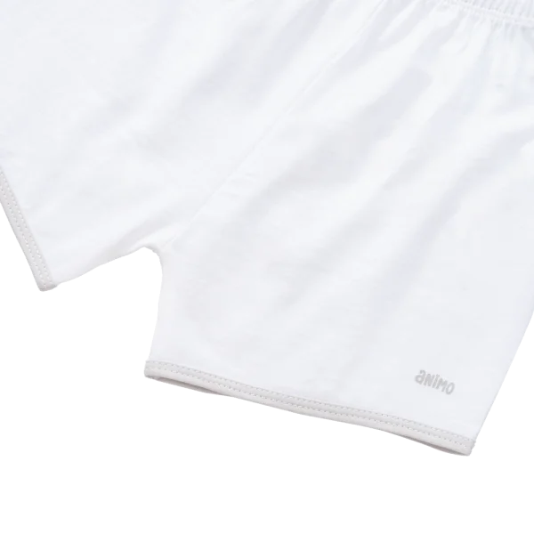 Cặp quần sơ sinh ngắn Animo KV123022 (NB-12M,Xám họa tiết_Trắng)