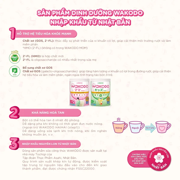 Sữa Wakodo MOM 830g