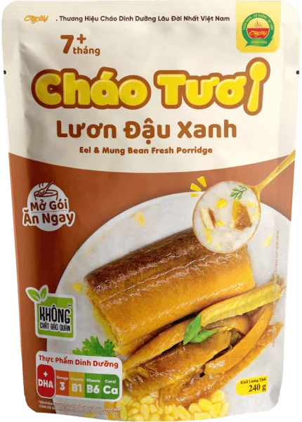 Cháo tươi lươn đậu xanh