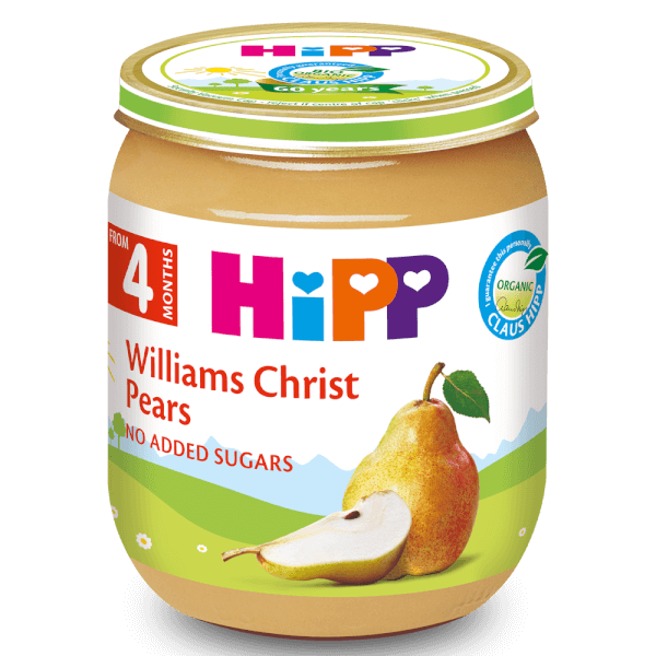 Dinh dưỡng đóng lọ HiPP Organic - Lê wiliams 125g
