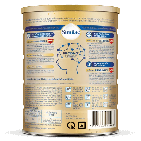 Sữa Similac 5G số 2 900g (6-12 tháng)