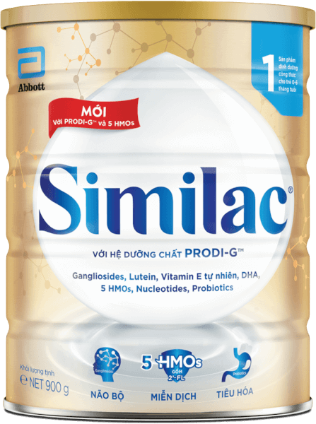 Sữa Similac 5G số 1 900g (0-6 tháng)