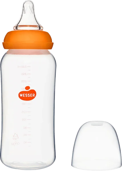 Bình sữa Wesser nhựa PP BPA Free cổ hẹp 250ml