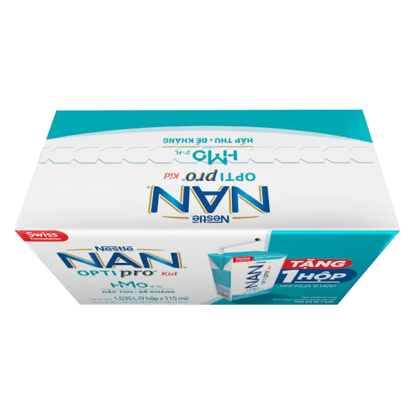 Thùng sữa dinh dưỡng pha sẵn Nestlé NAN OPTIPRO Kid 115ml (Mua 8 tặng 1)