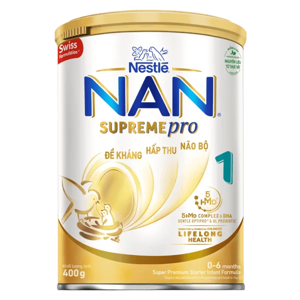 Sữa NAN SUPREME PRO số 1 400g (0-6 tháng) (giao bao bì ngẫu nhiên))