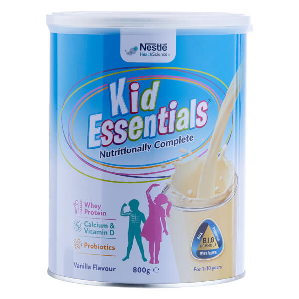 Thực phẩm dinh dưỡng y học Nestle Kid Essentials Nutritionally Complete 800g (1-10 tuổi)