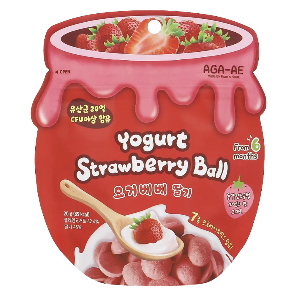 Snack sữa chua sấy khô AGA-AE vị dâu (20g)