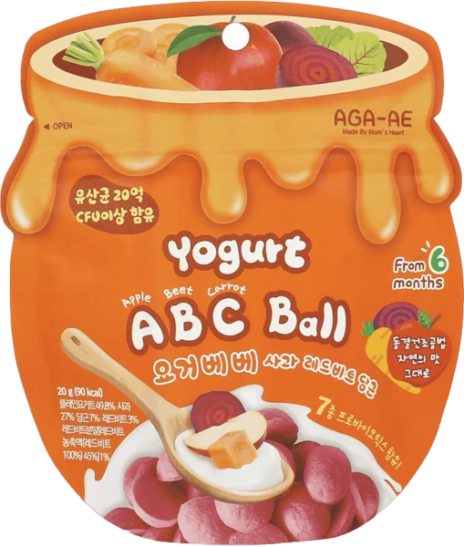 Snack sữa chua sấy khô AGA-AE vị táo, củ dền, cà rốt (20g)