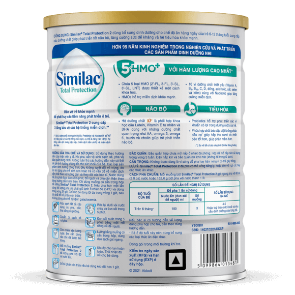 Sữa Similac Total Protection 2 900g (6-12 tháng)