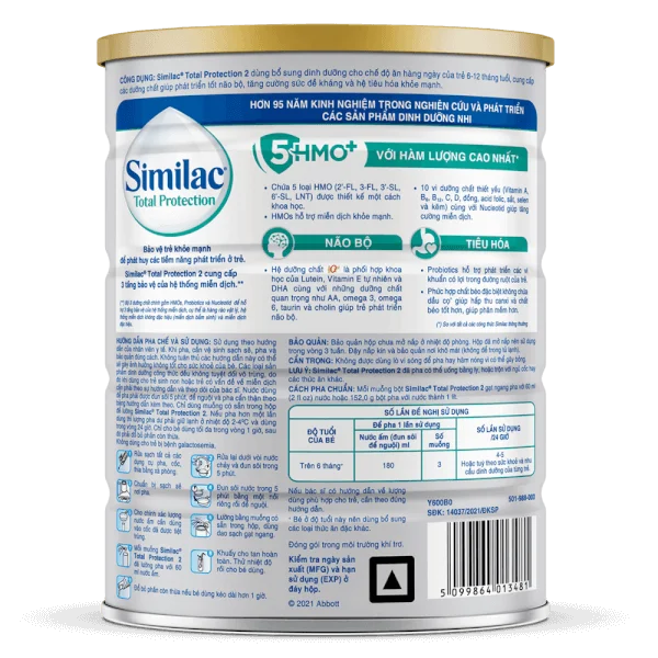 Sữa Similac Total Protection 2 900g (6-12 tháng)