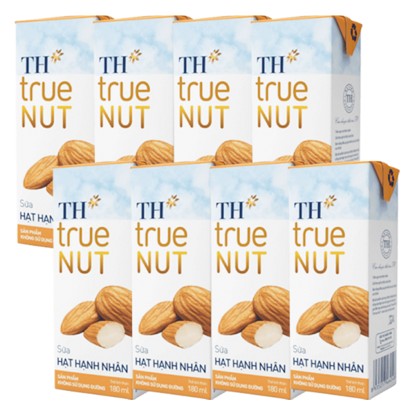 Combo 2 Sữa hạt hạnh nhân TH true Nut 180ml (lốc 4 hộp)